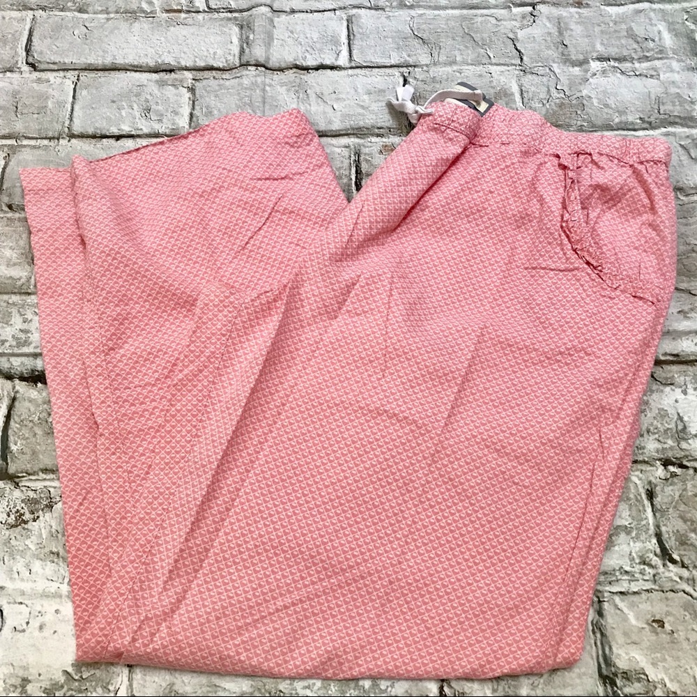 Zoe & Bella Pink Pajama Pants Sz XL Ruffle Detail